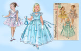 Simplicity 1862: 1950s Uncut Baby Girls Dress Size 3 Vintage Sewing Pattern