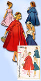 1950s Original Vintage Simplicity Pattern 1940 Uncut Girls Party Dress & Coat 10
