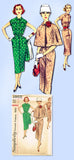 1950s Vintage Simplicity Sewing Pattern 1950 Uncut Misses Dress and Cape Sz 32B