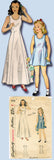 1940s Vintage Simplicity Sewing Pattern 1958 Easy Toddler Girls Princess Slip 4