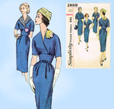 Simplicity 1959: 1950s Misses Accessory Dress Sz 38 Bust Vintage Sewing Pattern