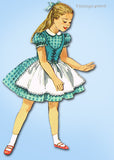 Simplicity 1979: 1950s Uncut Toddler Girls Tyrolean Dress Sz4 VTG Sewing Pattern