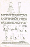 1950s Vintage Simplicity Sewing Pattern 1985 Misses 2 Layer Dress Size 16 36B