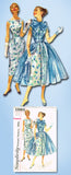 1950s Vintage Simplicity Sewing Pattern 1985 Misses 2 Layer Dress Size 16 36B