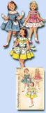 1950s Vintage Simplicity Sewing Pattern 2017 Baby Girls Sun Dress Size 1 20 Bust