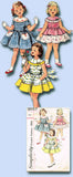 1950s Vintage Simplicity Sewing Pattern 2017 Toddler Girls Sun Dress Size 2 21B