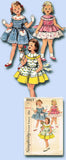 1950s Vintage Toddler Girls Sun Dress Simplicity Sewing Pattern 2017 Size 4 23B