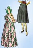 1940s Vintage Simplicity Sewing Pattern 2024 Uncut Misses Evening Skirt Sz 28 W