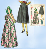 1940s Vintage Simplicity Sewing Pattern 2024 Uncut Misses Evening Skirt Sz 28 W