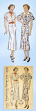 1930s Original Vintage Simplicity Pattern 2025 Uncut Misses Dress or Suit 34 B