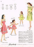 1940s Vintage Simplicity Sewing Pattern 2042 Charming Misses WWII Dress Sz 32 B - Vintage4me2