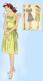 1940s Vintage Simplicity Sewing Pattern 2042 Charming Misses WWII Dress Sz 32 B - Vintage4me2