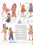 1940s Vintage Simplicity Sewing Pattern 2043 Toddler Girls Overalls & Jacket Sz6 - Vintage4me2