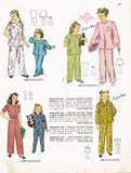 1940s Vintage Simplicity Sewing Pattern 2054 Simple to Make Girls Pajama Size 6 - Vintage4me2