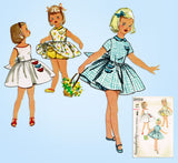 1950s Vintage Simplicity Sewing Pattern 2059 Cute Baby Girls Bloomer Dress Sz 2 - Vintage4me2