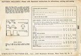 1940s Vintage Simplicity Sewing Pattern 2068 WWII Toddler Girls Dress Size 6 24B