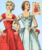 1950s Vintage Simplicity Sewing Pattern 2083 Uncut Misses Sun Dress Sz 36 Bust - Vintage4me2