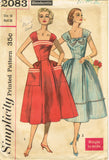 1950s Vintage Simplicity Sewing Pattern 2083 Uncut Misses Sun Dress Sz 36 Bust - Vintage4me2