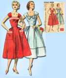 1950s Vintage Simplicity Sewing Pattern 2083 Uncut Misses Sun Dress Sz 36 Bust - Vintage4me2