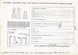 1940s Vintage Simplicity Sewing Pattern 2114 Simple Misses Princess Slip Sz 36 B