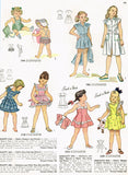 1940s Vintage Simplicity Sewing Pattern 2128 Uncut Toddler Girls Sun Dress Sz 4 - Vintage4me2