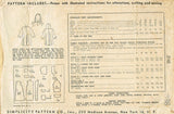 1940s Vintage Simplicity Sewing Pattern 2145 Cute Girls Hooded Coat Size 8