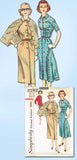 1950s Vintage Simplicity Sewing Pattern 2182 Uncut Misses Slenderette Dress Sz12