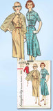 1950s Vintage Simplicity Sewing Pattern 2182 Uncut Misses Dress and Cardigan 34B