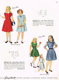 1940s Vintage Simplicity Sewing Pattern 2194 Cute Girls Princess Dress Size 12 - Vintage4me2