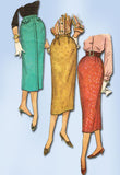 1950s Vintage Simplicity Sewing Pattern 2196 Easy Misses Slender Skirt Size 28W