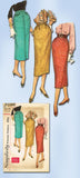 1950s Vintage Simplicity Sewing Pattern 2196 Easy Misses Slender Skirt Size 28W