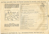 1940s Vintage Simplicity Sewing Pattern 2200 Baby Girls Dress Coat & Bonnet Sz 2