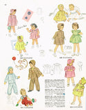 1940s Vintage Simplicity Sewing Pattern 2200 Baby Girls Dress Coat & Bonnet Sz 1 - Vintage4me2