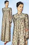 1940s Vintage Simplicity Sewing Pattern 2210 Plus Size Womens Nightgown 40 Bust - Vintage4me2