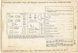 1940s Original Vintage Simplicity Pattern 2240 Uncut Alice in Wonderland Doll