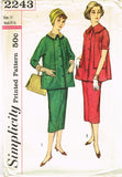 1950s Vintage Simplicity Sewing Pattern 2243 Uncut Misses Maternity Suit Size 11