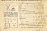 1940s Vintage Simplicity Sewing Pattern 2267 Easy Toddler Girls Dress Size 2