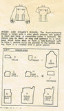 1940s Vintage Simplicity Sewing Pattern 2277 Simple Misses Tucked Blouse Size 14