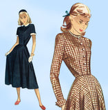 Simplicity 2286: 1940s Uncut Easy Teen Dress Sz 30 B Vintage Sewing Pattern