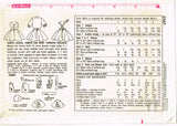 1950s Vintage Simplicity Sewing Pattern 2287 Baby Girls Skirt & Blouse