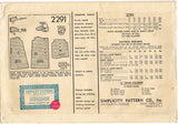 Simplicity 2291: 1930s Charming Misses Artists Smock 34 B Vintage Sewing Pattern