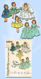 1950s Vintage Simplicity Sewing Pattern 2294 8 Inch Ginny Doll Clothes ORIG