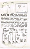 1950s Vintage Simplicity Sewing Pattern 2298 Misses Slender Dress Size 13 33 B