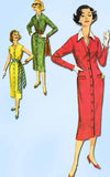 1950s Vintage Simplicity Sewing Pattern 2298 Misses Slender Dress Size 13 33 B