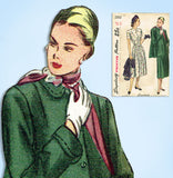 1940s Vintage Simplicity Sewing Pattern 2302 Misses Maternity Dress Size 32 Bust - Vintage4me2