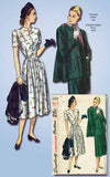 1940s Vintage Simplicity Sewing Pattern 2302 Uncut Misses Maternity Dress Sz 30B