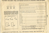 Simplicity 2311: 1940s Uncut Misses Blouse Sz 34 Bust Vintage Sewing Pattern