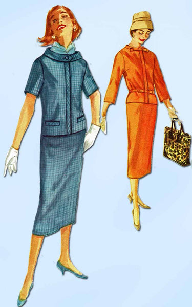 1950s Vintage Simplicity Sewing Pattern 2311 Uncut Misses 2 Piece Dress Size 13