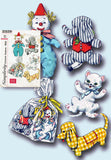 1950s Vintage Simplicity Sewing Pattern 2329 Easy Stuffed Animal Dolls & Toys