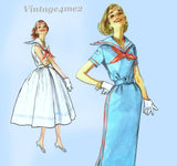 1950s Vintage Simplicity Sewing Pattern 2331 Misses Sailor Dress Size 32 Bust